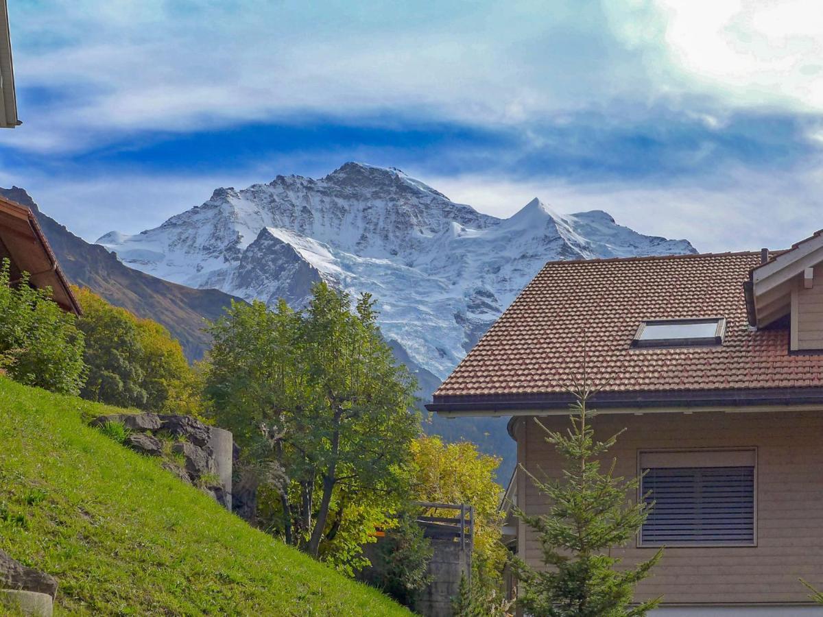 Apartment Panorama Wengen Bagian luar foto