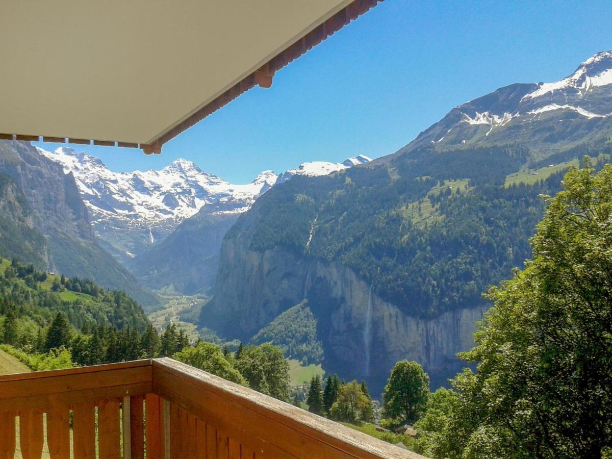 Apartment Panorama Wengen Bagian luar foto
