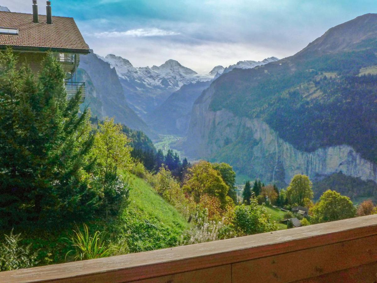 Apartment Panorama Wengen Bagian luar foto