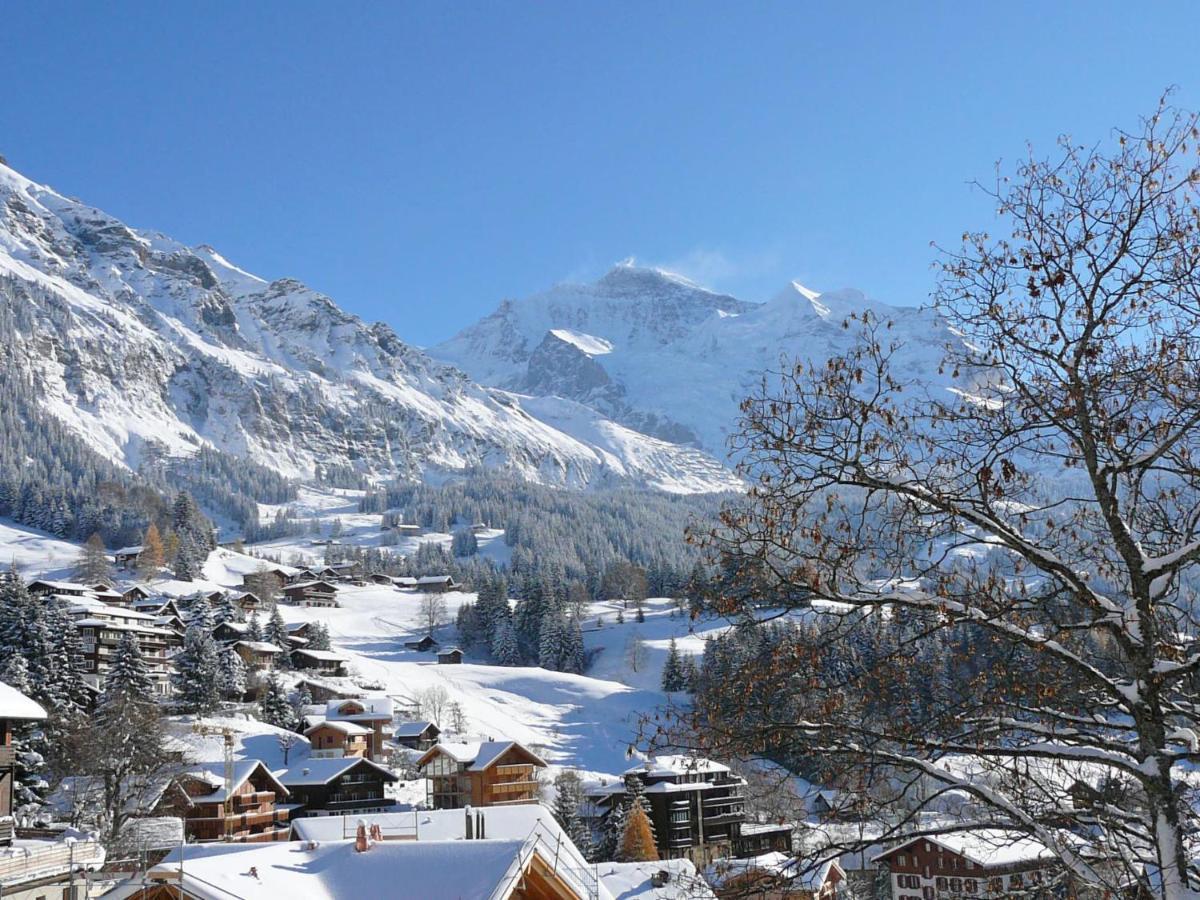 Apartment Panorama Wengen Bagian luar foto